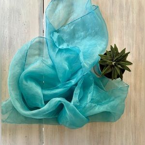 Turquoise Sheer Wrap. One Size.